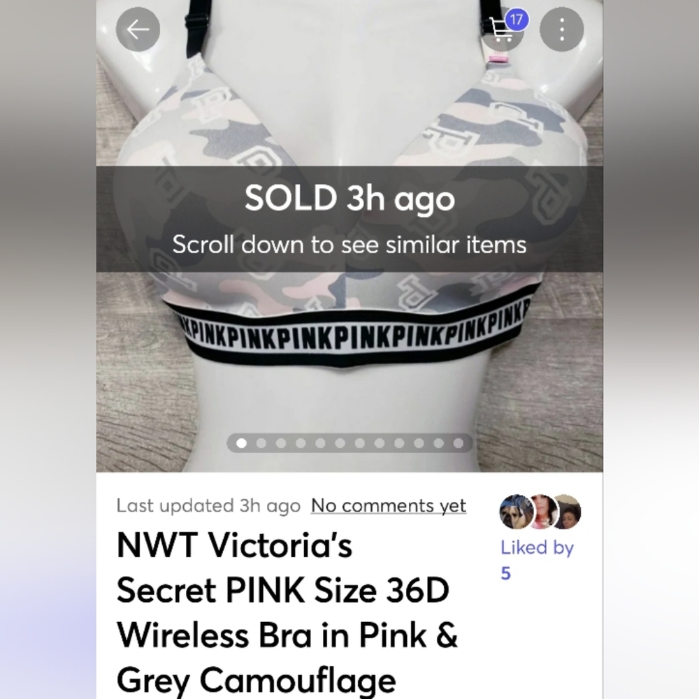 ๐๏ธ NWT Victoria's Secret PINK Size 36D Bra - Picture 2 of 15